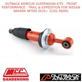 OUTBACK ARMOUR SUSPENSION KITS FRONT TRAIL & EXPD NAVARA NP300 2015+ (COIL REAR)